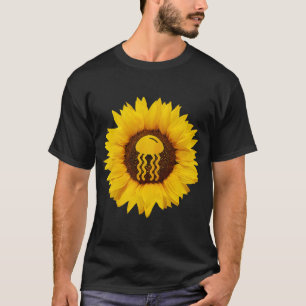 Camiseta Medusa Para Mujeres Hombres Medusa Salpa Girasol