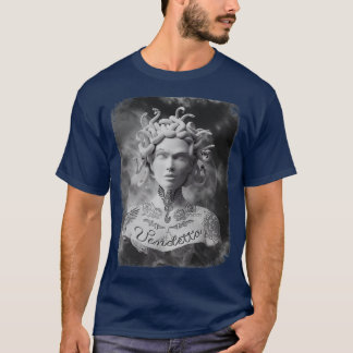 Camiseta Medusa tallada en tinta