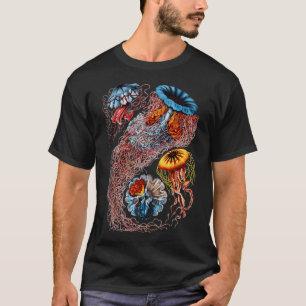 Camiseta Medusa Vintage de Ernst Haeckel
