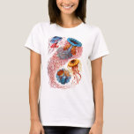 Camiseta Medusas<br><div class="desc">Un grupo de medusas disco-formadas en las cuales la medusa es el individuo dominante y visible en el ciclo vital.</div>