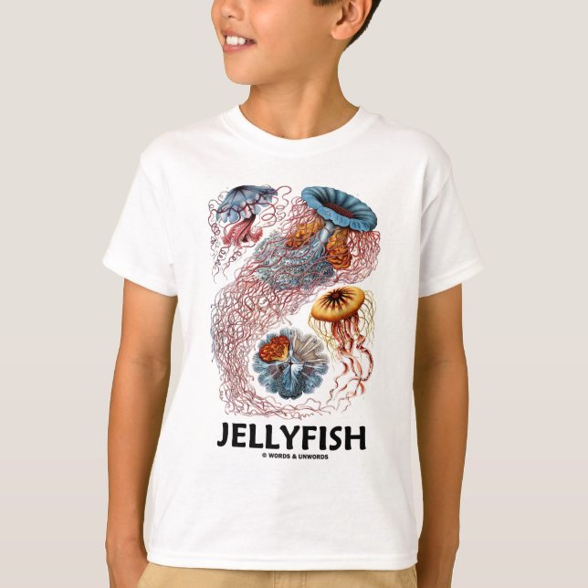 Camiseta Medusas (Artforms de Ernesto Haeckel de la (Anverso)