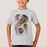 Camiseta Medusas de Haeckel<br><div class="desc">Ilustracion de Haeckel del vintage de diversos tipos de medusas</div>