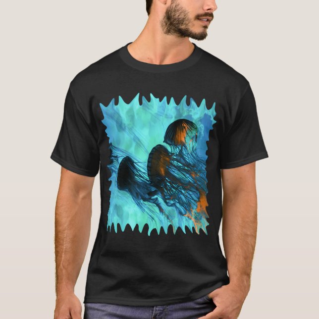 Camiseta Medusas del volcán submarino (Anverso)