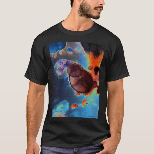 Camiseta Medusas en el espacio exterior (Anverso)