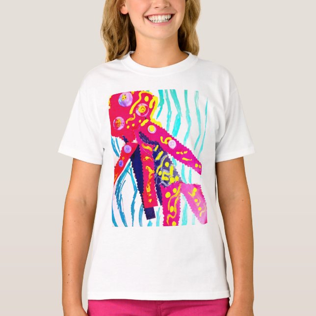 Camiseta Medusas verano colorido  (Anverso)