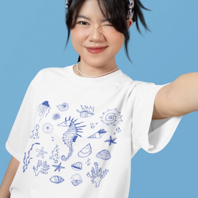 Camiseta Medusas Vida Marina (Subido por el creador)