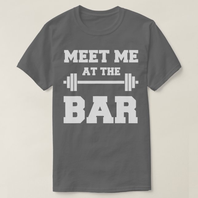 Camiseta MEE ME A HE BAR Funny Gym Design for Lifter (Diseño del anverso)