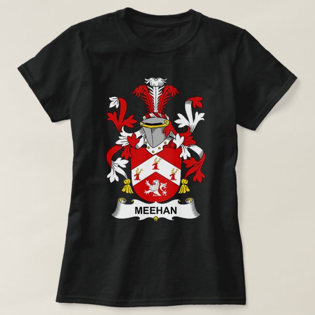 Camiseta Meehan Coat of Arms Family Crest Premium  (Diseño del anverso)
