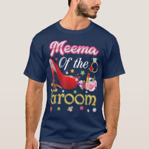 Camiseta Meema Del Groom Feliz Boda Flor Zapato Rosa