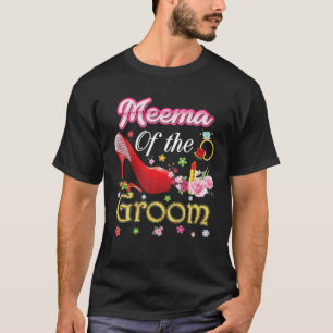 Camiseta Meema Del Groom Feliz Boda Flor Zapato Rosa