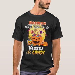 Camiseta Meemaw Nunca Se Queda Sin Besos Ni Halloween Con V