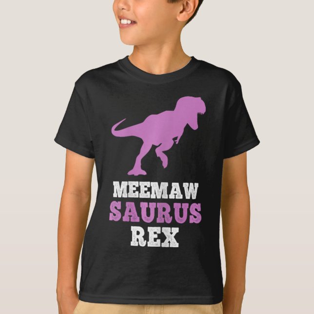 Camiseta Meemaw-saurus Rex Dino Dinosaurio Meemawsaurus Div (Anverso)