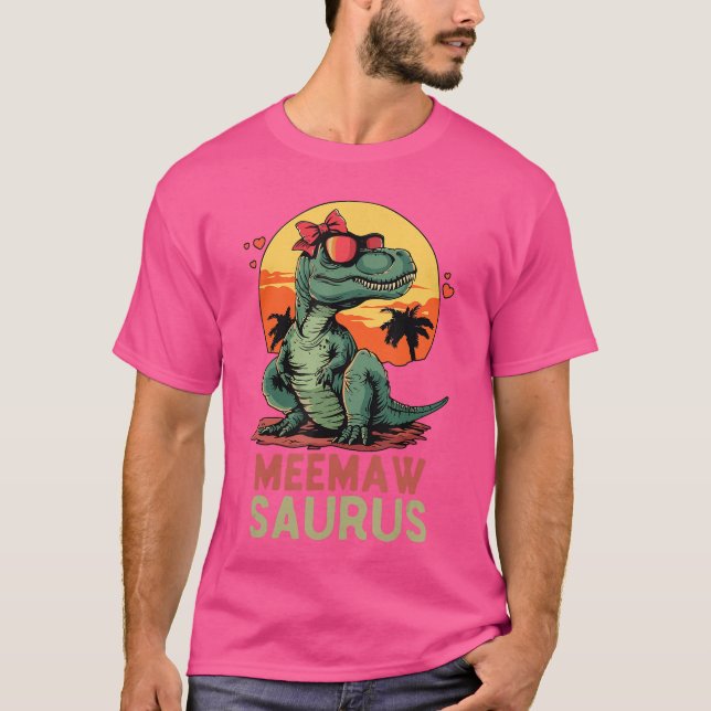 Camiseta MeemawSaurus Dino Dinosaur MeemawSaurusRe Funnyre  (Anverso)