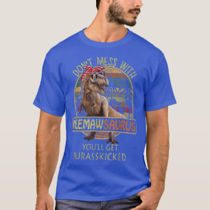 Camiseta Meemawsaurus T Re Meemaw Saurus Dinosaur Mom Gift