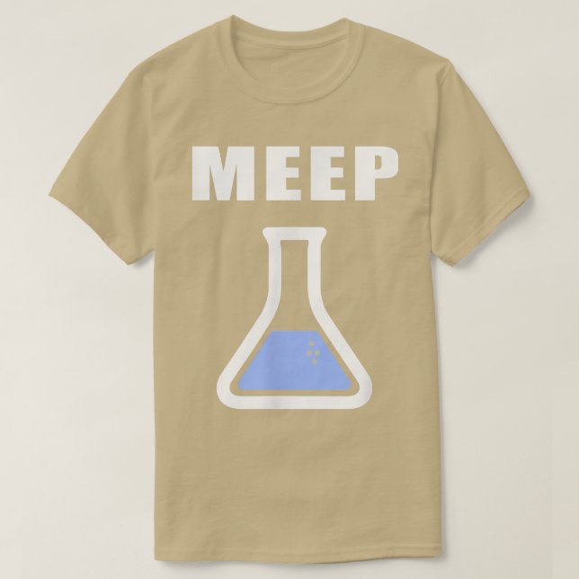 Camiseta Meep Beaker  Funny Science Eperiment Lab Test Tube (Diseño del anverso)