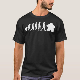 Camiseta Meeple Evolution Funny Tabletop Ropa de juegos