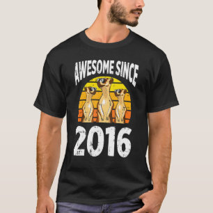 Camiseta Meerkat alucinante desde 2016, sexto cumpleaños, h