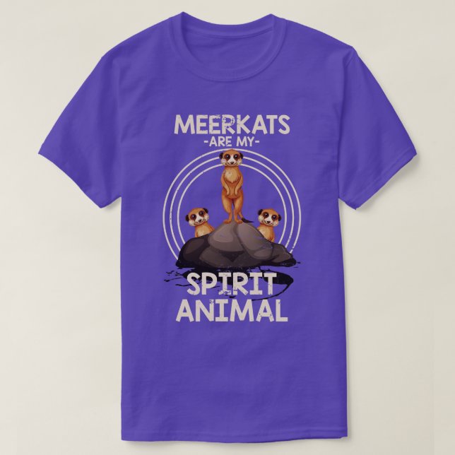 Camiseta Meerkat animal de espíritu africano (Diseño del anverso)