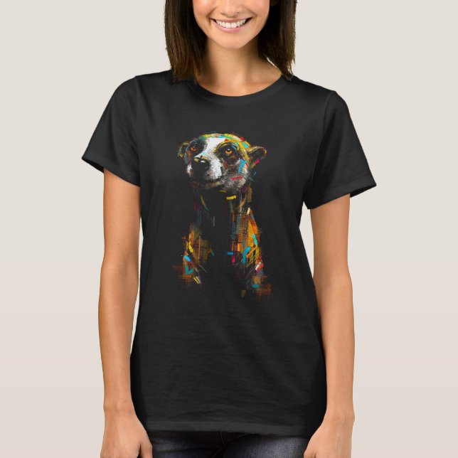 Camiseta Meerkat Artwork Animal Meerkat (Anverso)