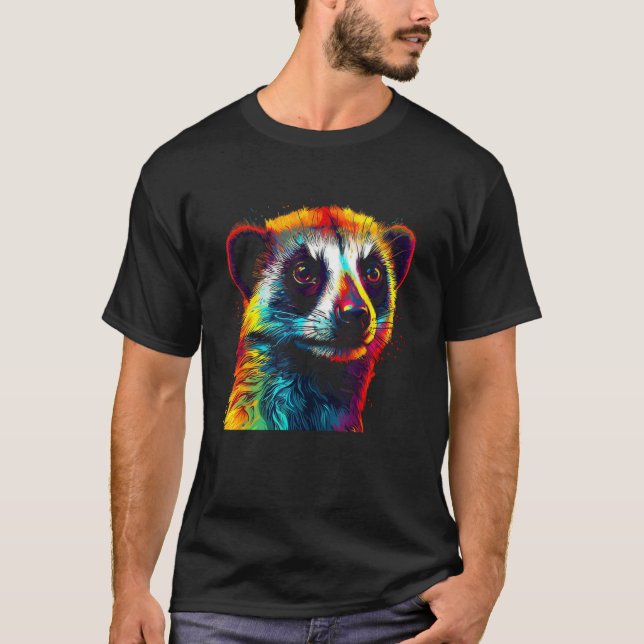 Camiseta Meerkat Artwork Animal Meerkat (Anverso)