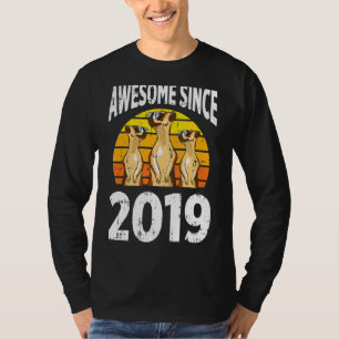 Camiseta Meerkat asombroso desde el tercer cumpleaños 2019,