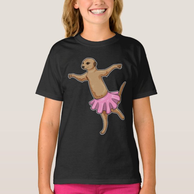 Camiseta Meerkat Ballerina Ballet Dance (Anverso)