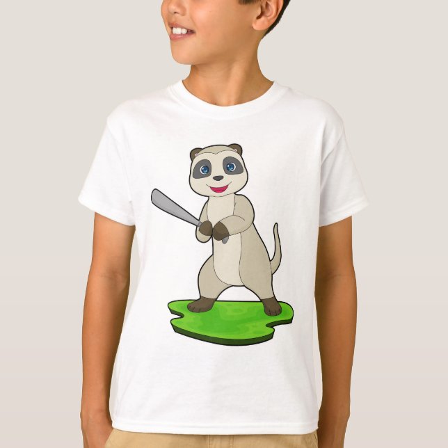 Camiseta Meerkat Baseball Baseball bat (Anverso)