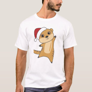 Camiseta Meerkat Christmas Snow Winter Animals