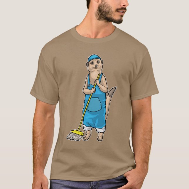 Camiseta Meerkat Cleaner Mop (Anverso)