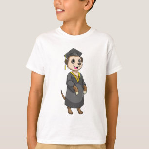 Camiseta Meerkat como estudiante con Diploma