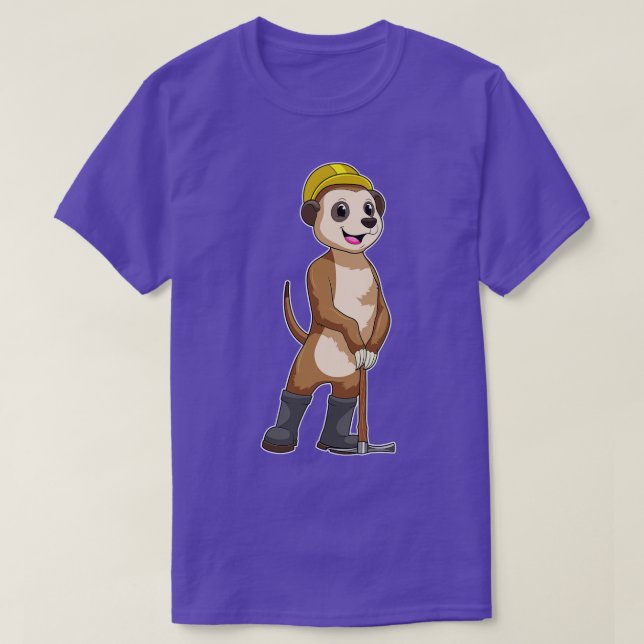 Camiseta Meerkat como minero con paquistaní (Diseño del anverso)
