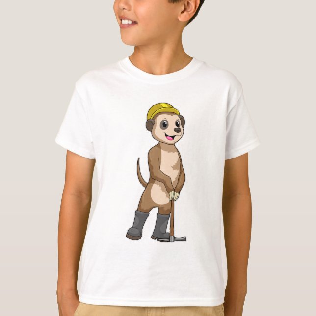 Camiseta Meerkat como minero con paquistaní (Anverso)