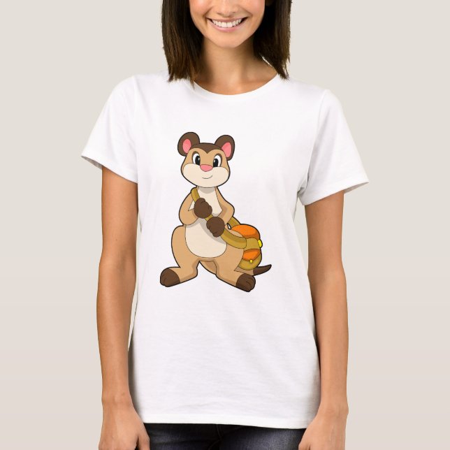 Camiseta Meerkat con bolsa (Anverso)