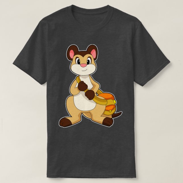Camiseta Meerkat con bolsa (Diseño del anverso)