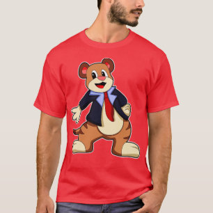 Camiseta Meerkat con corbata de ropa
