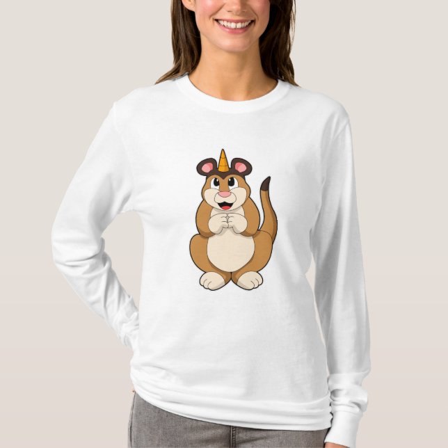 Camiseta Meerkat con Cuerno (Anverso)