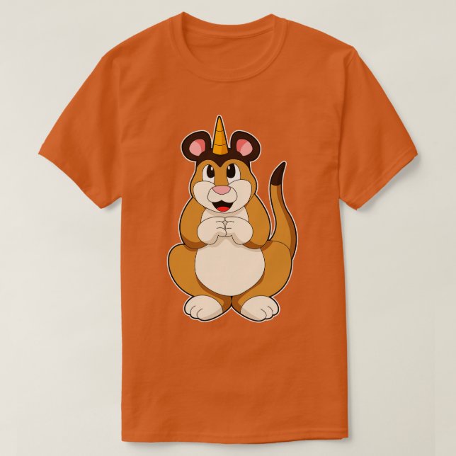 Camiseta Meerkat con Cuerno (Diseño del anverso)