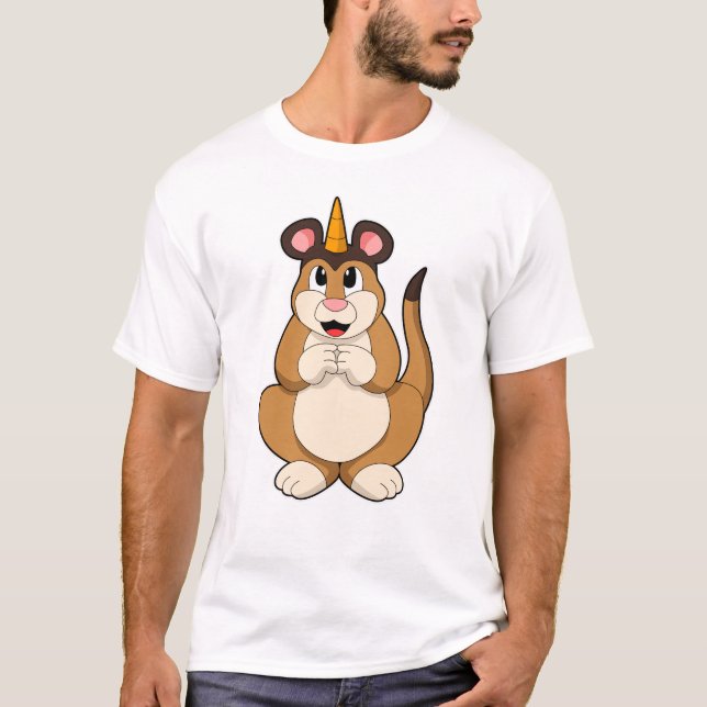 Camiseta Meerkat con Cuerno (Anverso)
