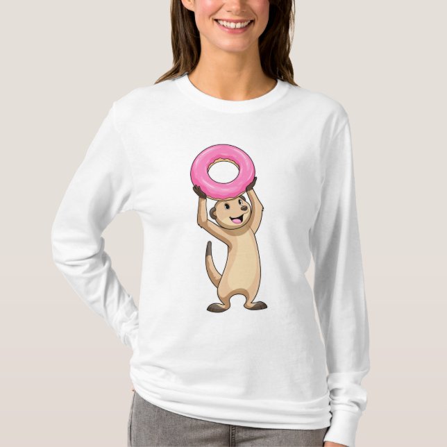 Camiseta Meerkat con Donut (Anverso)