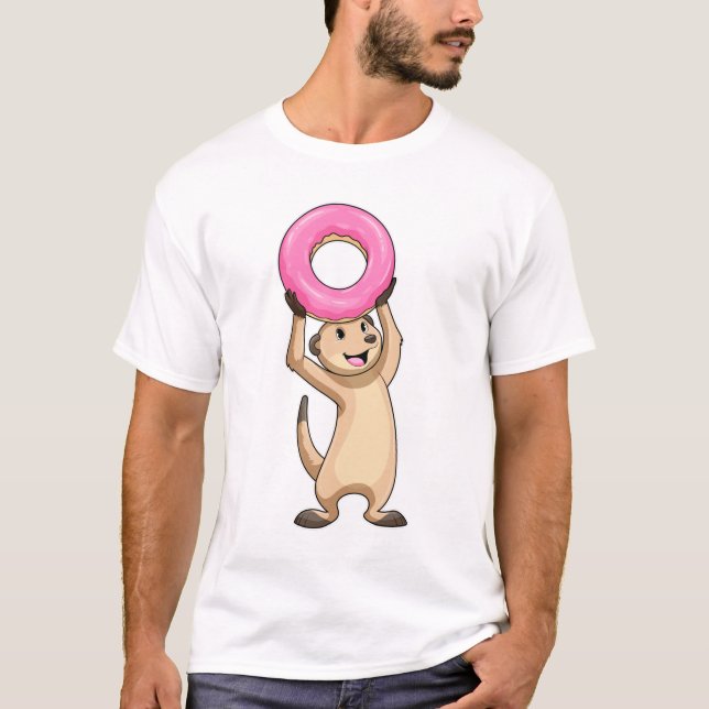 Camiseta Meerkat con Donut (Anverso)