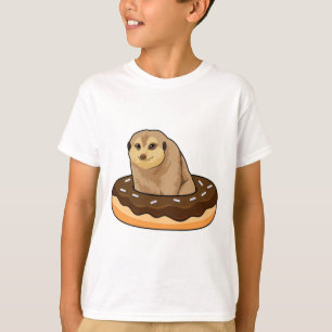 Camiseta Meerkat con Donut