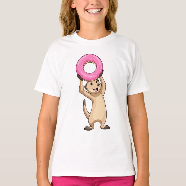 Camiseta Meerkat con Donut (Anverso)