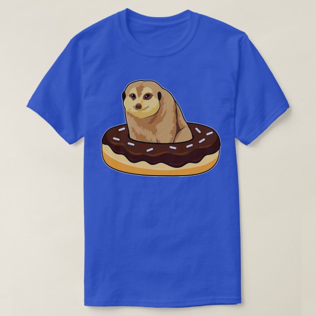 Camiseta Meerkat con Donut 2 (Diseño del anverso)
