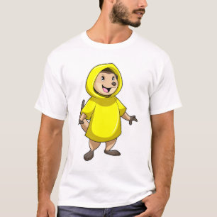 Camiseta Meerkat con el abrigo
