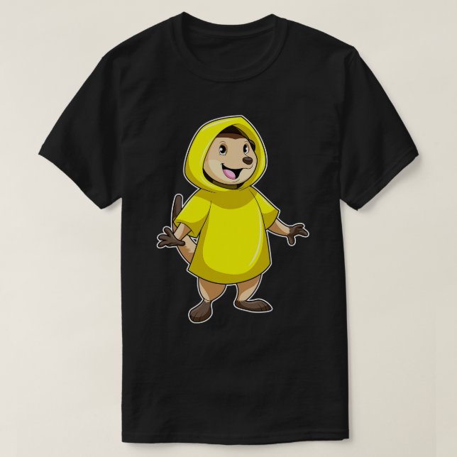 Camiseta Meerkat con el abrigo (Diseño del anverso)