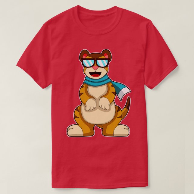 Camiseta Meerkat con escarcha de gafas de sol (Diseño del anverso)