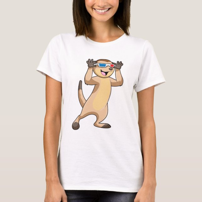 Camiseta Meerkat con gafas (Anverso)