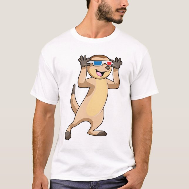 Camiseta Meerkat con gafas (Anverso)