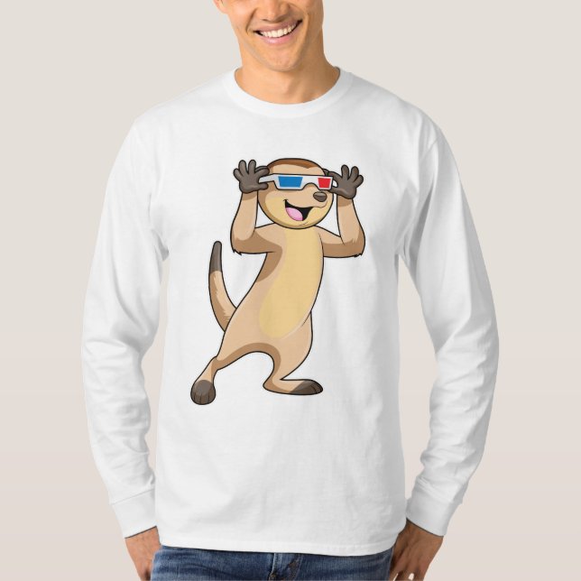 Camiseta Meerkat con gafas (Anverso)