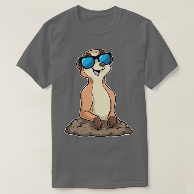 Camiseta Meerkat con gafas 2 (Diseño del anverso)
